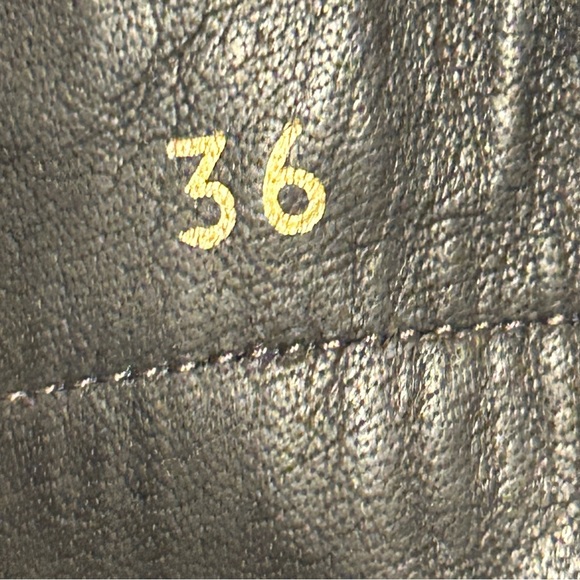 Blue Suede PePe Italian Leather Knee High Zip Up Boots | Size 36 - Picture 11 of 14